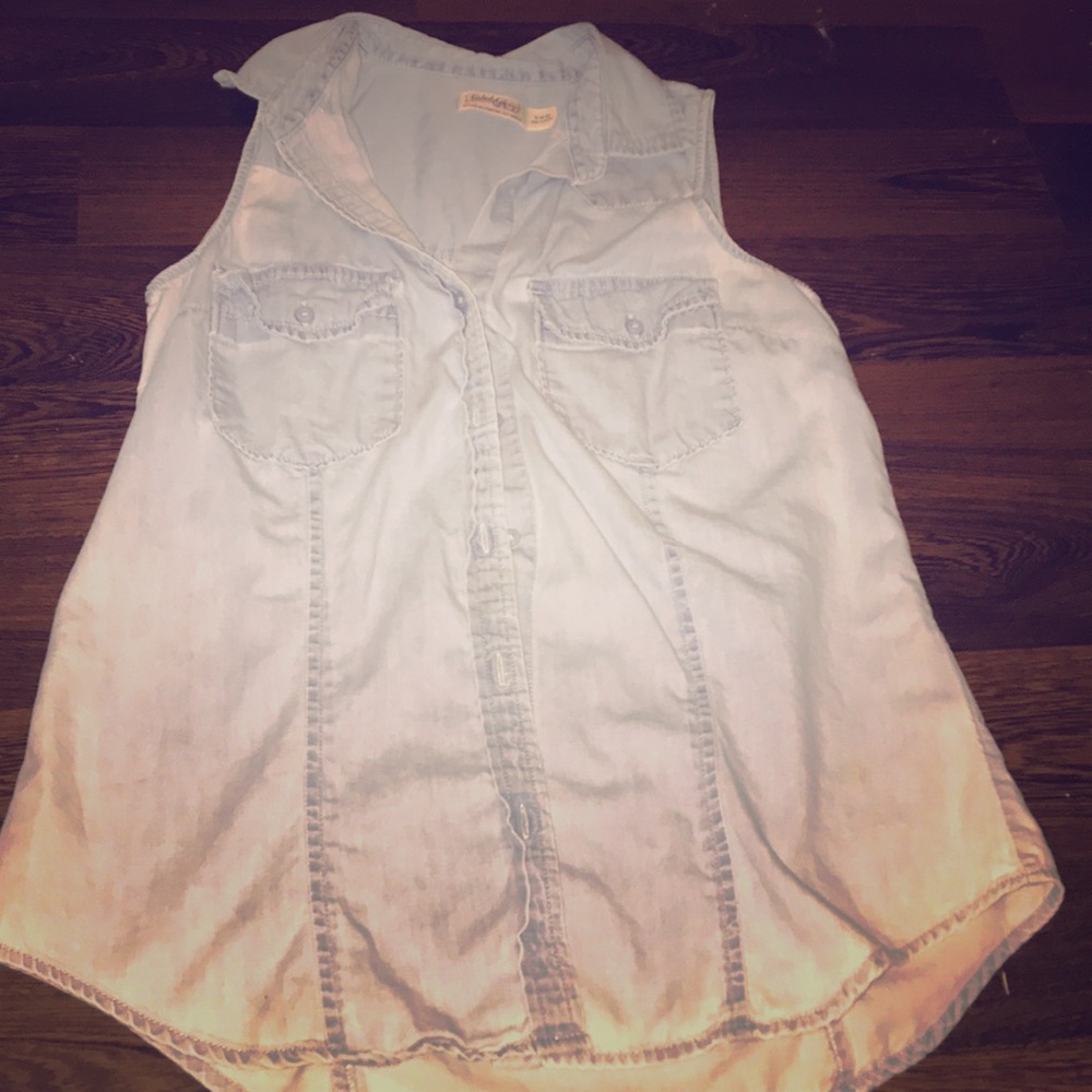 JEAN JACKET WITH NO SLEEVE